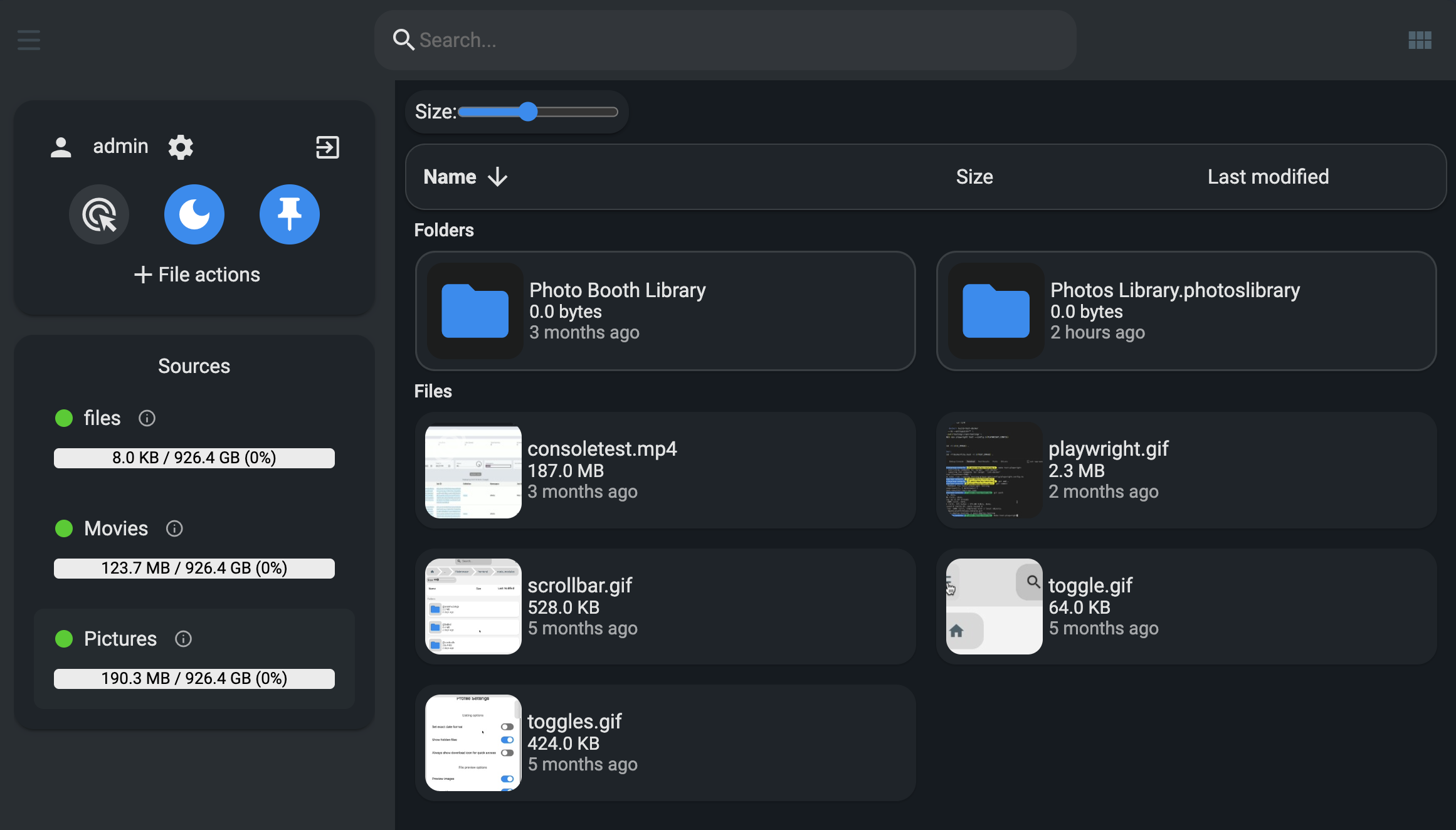FileBrowser Quantum Screenshot